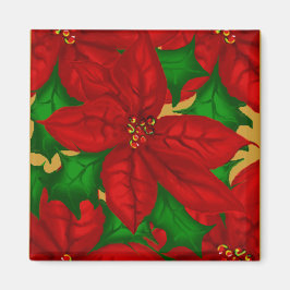 Íman Christmas Poinsetta Magnet