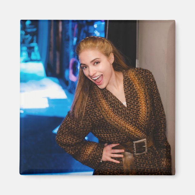 Íman Christy de bastidores (Frente)