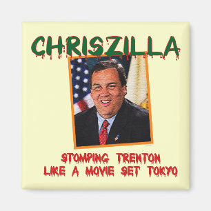 Íman ChrisZilla - ímã do refrigerador de Chris Christ
