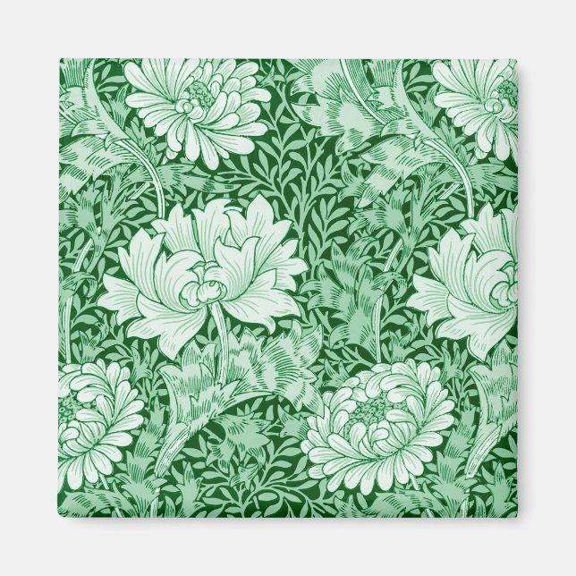 Íman Chrysanthemum Green, William Morris (Frente)
