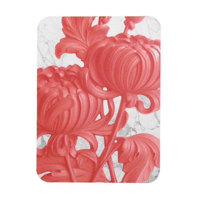 Íman Chrysanthemum Rosa (Vertical)