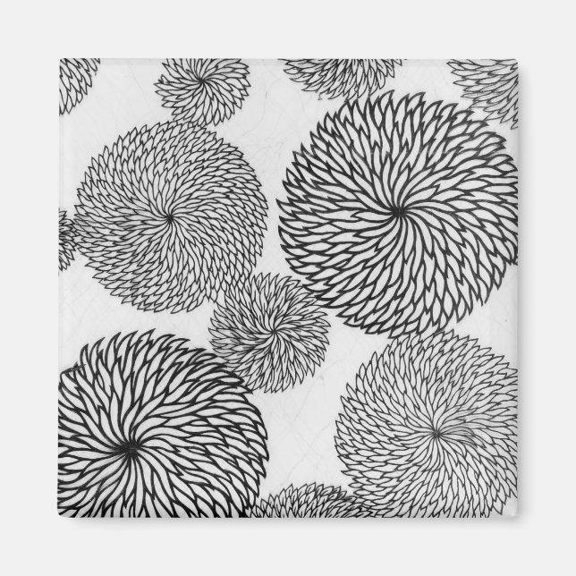 Íman Chrysanthemums da Escola Japonesa (Frente)