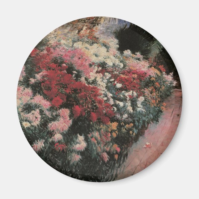 Íman Chrysanthemums por Dennis Bunker Miller, Belas Art (Frente)