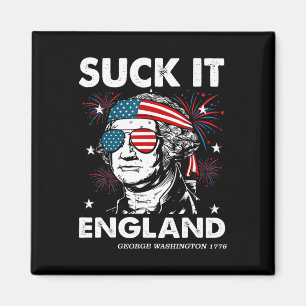 Íman Chupa-ela Inglaterra Camisa engraçada 4 de julho G