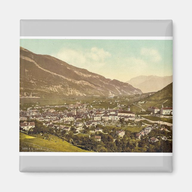 Íman Chur, Grisons, Fotografia da colheita de Suiças (Frente)