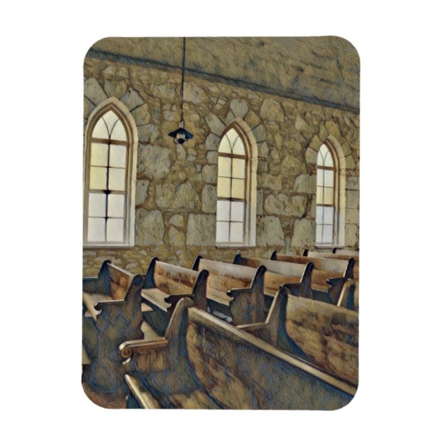 Íman Church Pew Magnet (Vertical)