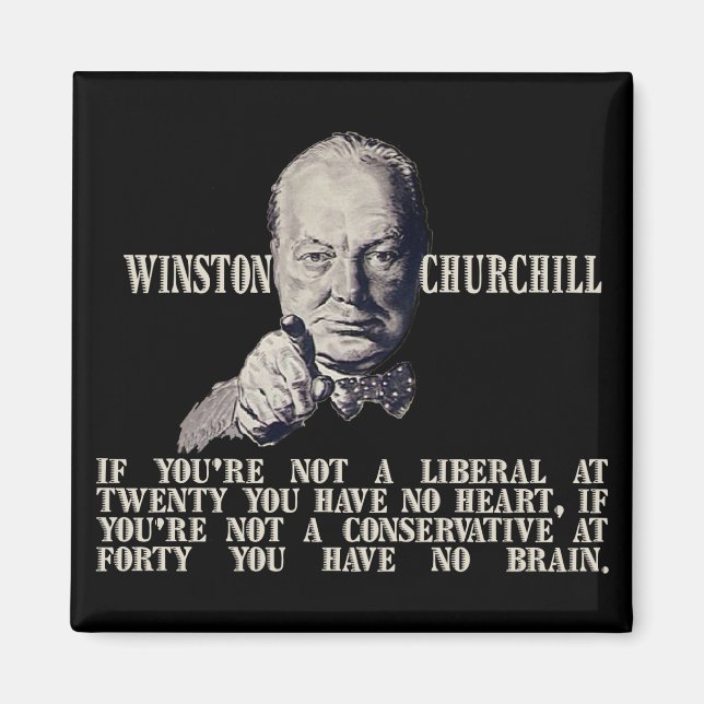 Íman Churchill sobre Conservadores e Liberais (Frente)