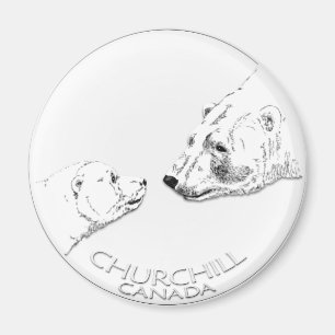 Íman Churchill Souvenirs Polar Bear Magnets & Gifts