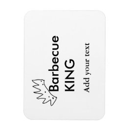 Íman Churrasco-churrasco adiciona nome texto homens pad