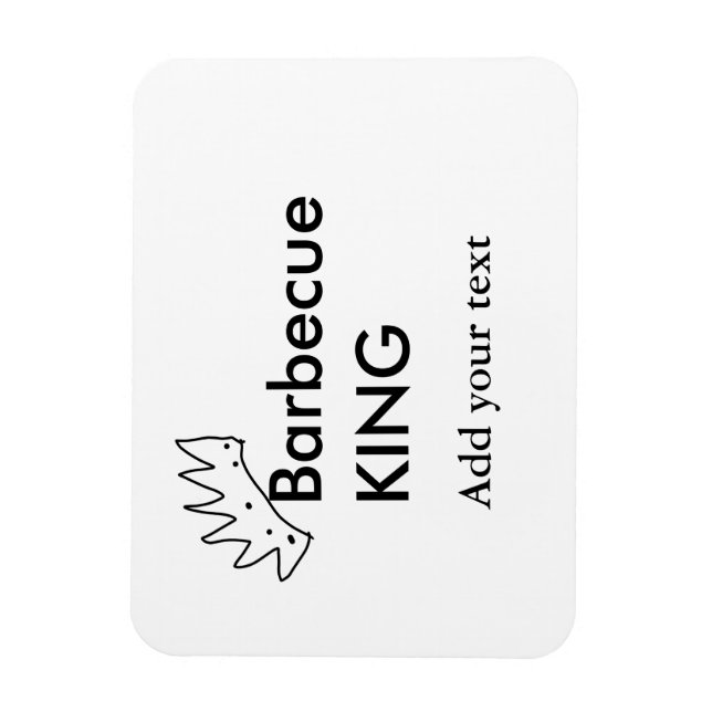 Íman Churrasco-churrasco adiciona nome texto homens pad (Vertical)