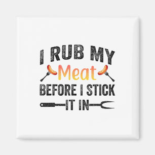 Íman Churrasco Engraçado Eu Esfrego Minha Carne Antes Q