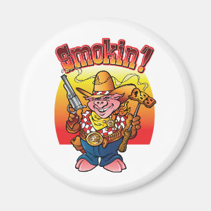 Íman CHURRASCO Fumando!