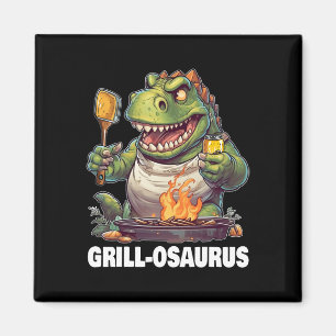 Íman Churrasco Grill-osaurus Rex Dinossaur Engraçado Pa