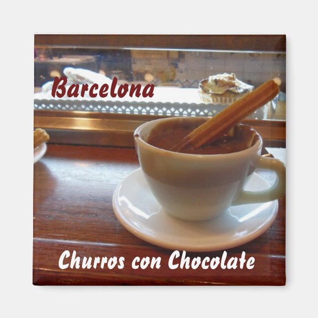Íman Churros con Chocolate, Barcelona (Frente)