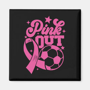 Íman Chute Rosa Para Uma Cura Futebol Câncer de Mama Ro