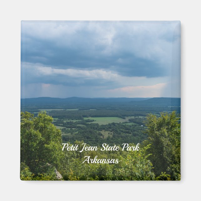 Íman Chuva Chegando Ao Petit Jean Magnet (Frente)