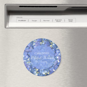 Íman Chuva de Azul de Hortênsias Personalizada para Chá