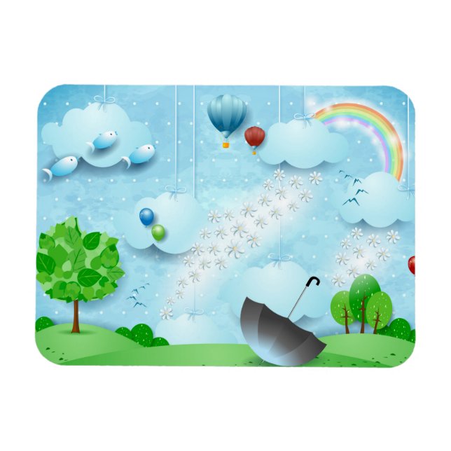 Íman Chuva de Flores (Horizontal)