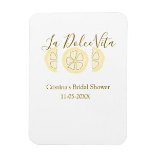 Íman Chuva de noiva amarelo limão La Dolce Vita pastel