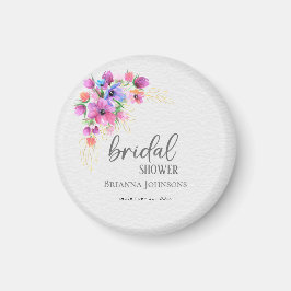 Íman Chuva de Noiva com Flores Brilhantes e Verdura Dou
