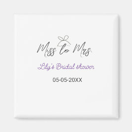 Íman Chuva de presentes de Miss para Mrs adicionar nome