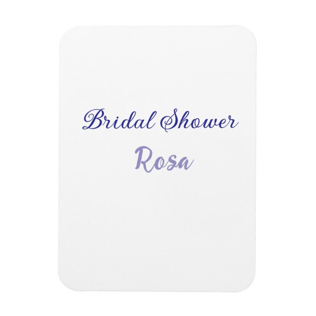 Íman Chuva de presentes roxa para noiva adicionar nome  (Vertical)