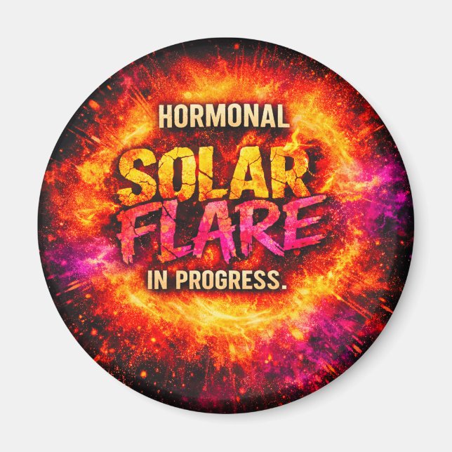 Íman Chuva Solar Hormonal em Andamento – Divertido (Frente)