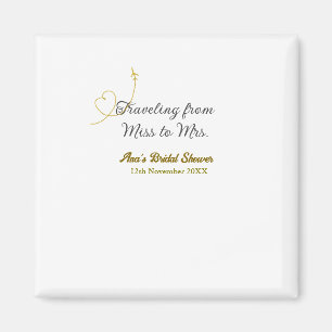 Íman Chuveiro de noiva viajando de Miss para Mrs adicio