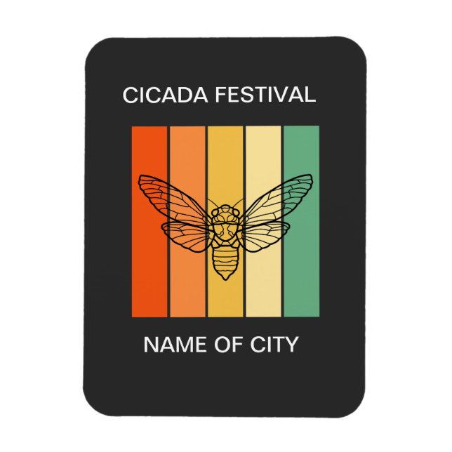 Íman Cicada insect lover Custom (Vertical)