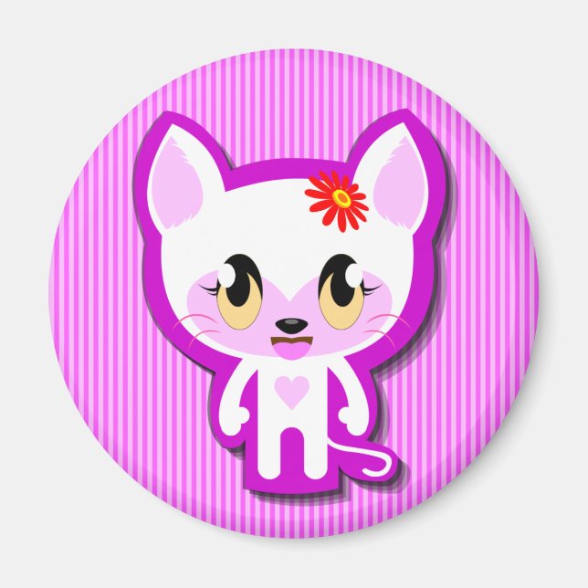 Íman cici meow no ímã (Frente)