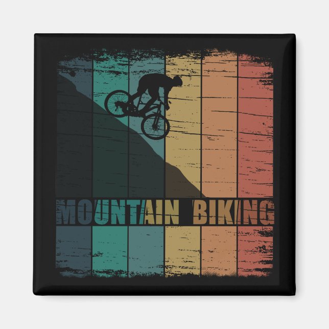 Íman Ciclismo de Montanha MTB Vintage Downhill (Frente)