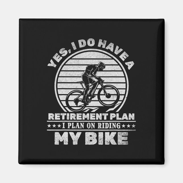 Íman Ciclismo Eu Tenho Um Plano De Reforma Eu Planejo R (Frente)