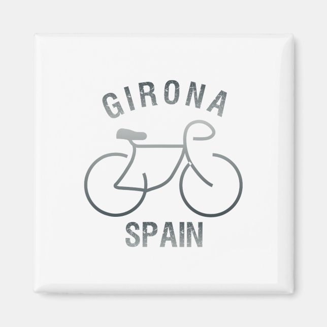 Íman Ciclismo Girona Espanha Gráfico  (Frente)