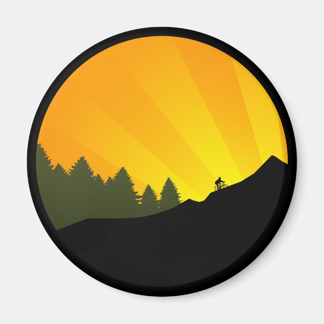 Íman ciclismo : montanha rayz : (Frente)