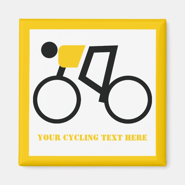 Íman Ciclista montando seu costume de bicicleta (Frente)