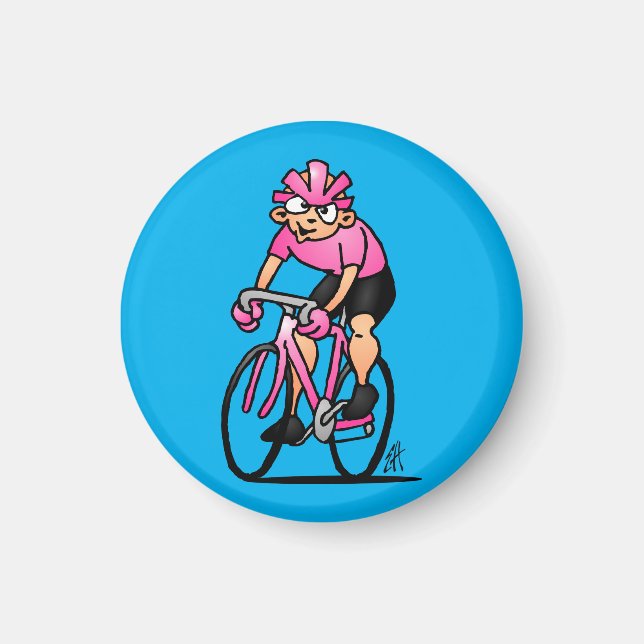 Íman Ciclista na Maglia Rosa (Frente)