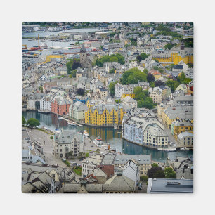 Íman Cidade Alesund de Nouveau da arte, ímã de Norueg