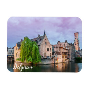 Íman Cidade antiga de Bruges e torre de Belfry