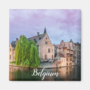 Íman Cidade antiga de Bruges e torre de Belfry