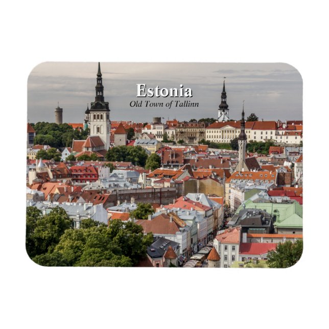 Íman Cidade Antiga de Tallinn, Estônia (Horizontal)