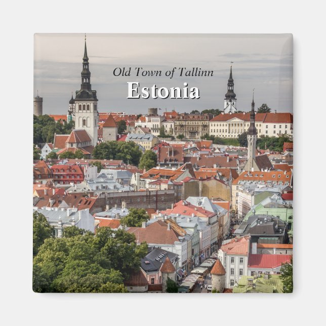 Íman Cidade Antiga de Tallinn, Estônia (Frente)