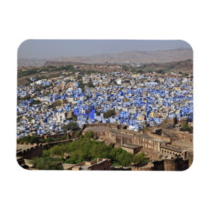 Íman Cidade Azul vista do Forte Mehrangarh / Jodhpur,