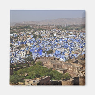 Íman Cidade Azul vista do Forte Mehrangarh / Jodhpur,