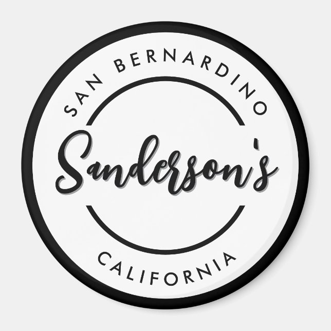 Íman Cidade Branca Preta Local Local Local Nome Circula (Frente)