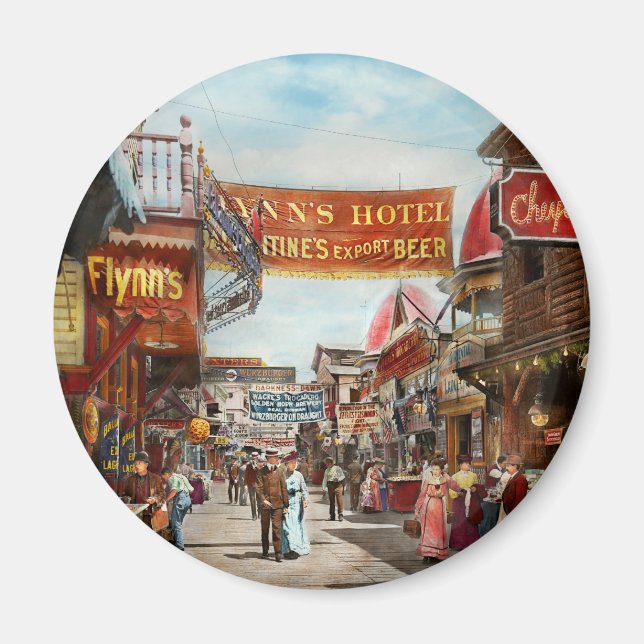 Íman Cidade - Coney Island NY - Bowery Beer 1903 (Frente)