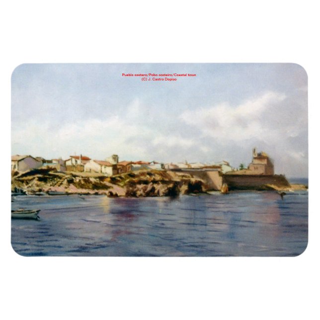 Íman Cidade costeira/Povoado costeiro/Cidade litorânea (Horizontal)