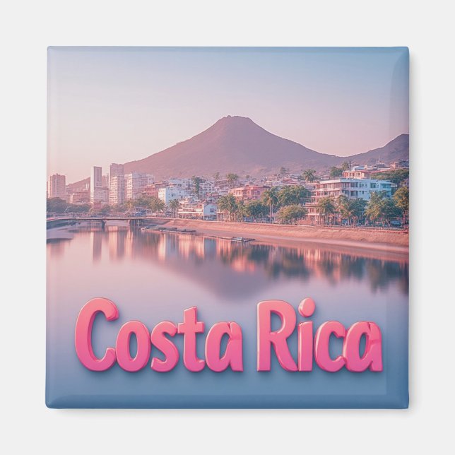 Íman Cidade Costeira Tropical da Costa Rica (Frente)