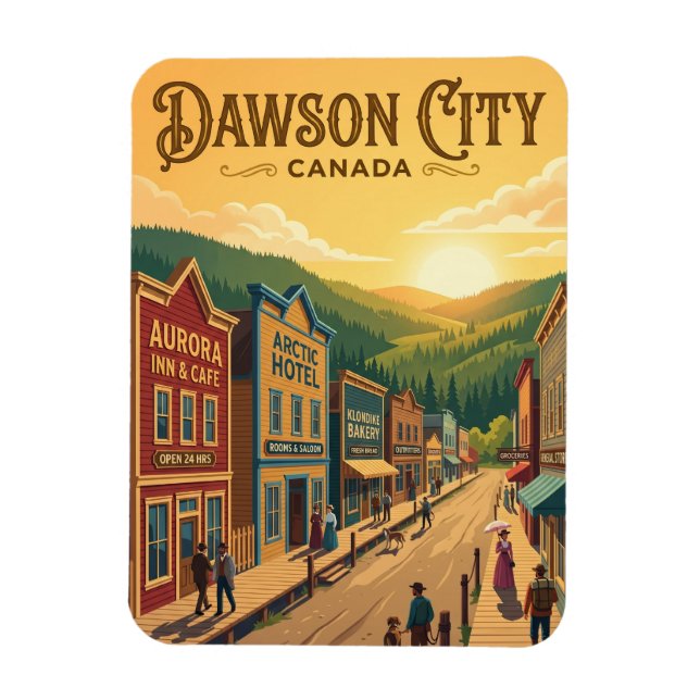 Íman Cidade Dawson Canadá (Vertical)