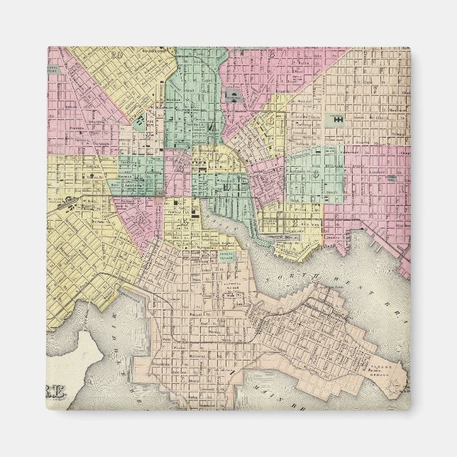 Íman Cidade De Baltimore Maryland (Frente)