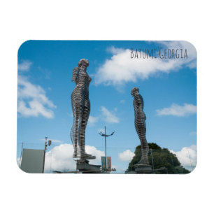 Íman Cidade de Batumi, Geórgia. A estátua de Ali e Nino